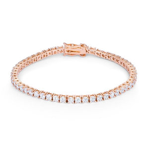 5.75ct Rose Goldtone Cubic Zirconia Tennis Bracelet