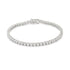 Silvertone Finish Victorian Cubic Zirconia Tennis 8 Inch Bracelet