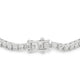 Silvertone Finish Victorian Cubic Zirconia Tennis 8 Inch Bracelet