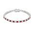 Ruby Red Cubic Zirconia Tennis Bracelet