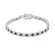 Sapphire Blue Cubic Zirconia Tennis Bracelet