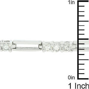 Elegant Triplet Cubic Zirconia Bracelet