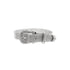 Silvertone Finish Buckle Bracelet