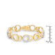 Circle Bijoux 7 Inch Two Tone Bracelet