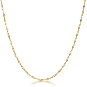 18 Inch Gold Twisted Chain