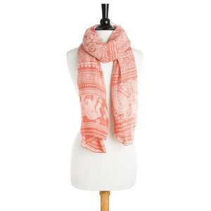 Michelle Scarf in Peach