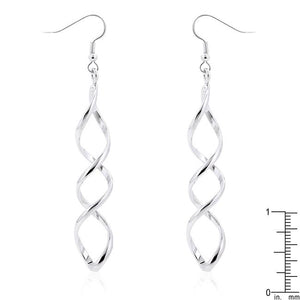 Silver Twist Earrings