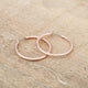 Small Rosegold Hoop Earrings