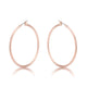 45mm Rose Gold Plated Hoop Earrings
