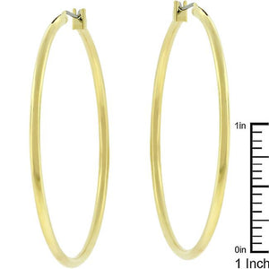 Large Golden Hoop Earrings