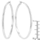 Classic Hoop (Rhodium Plated)