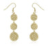 Golden Filigree Circle Earrings