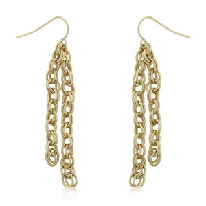 Rolo Chain Dangle Earrings