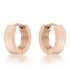 Marlene Rose Gold Stainless Steel Small Hoop Earrings