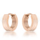 Marlene Rose Gold Stainless Steel Small Hoop Earrings