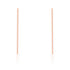 Carolee Rose Gold Stainless Steel Long Line Drop Earrings