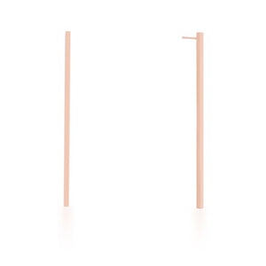 Carolee Rose Gold Stainless Steel Long Line Drop Earrings