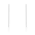 Carolee Rhodium Stainless Steel Long Line Drop Earrings