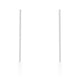 Carolee Rhodium Stainless Steel Long Line Drop Earrings