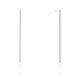 Carolee Rhodium Stainless Steel Long Line Drop Earrings
