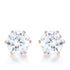 Reign 3.4ct CZ Rose Gold Stainless Steel Stud Earrings