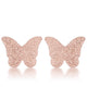 Jess Glittery Butterfly Rose Gold Stud Earrings