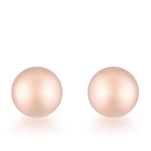 Tanya Rose Gold Sphere Stud Earrings