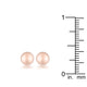 Tanya Rose Gold Sphere Stud Earrings