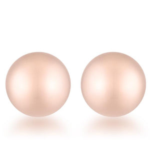 Julia Rose Gold Sphere Stud Earrings