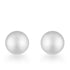 Tina Rhodium Sphere Stud Earrings
