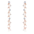 1.1Ct Vine Design Rose Gold Plated Earrings
