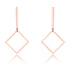 Trendy Geometric Stainless Steel Drop Earrings