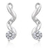 Solitaire Drop Earrings