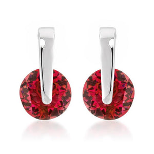 Red CZ Elegance Earrings