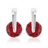 Red CZ Elegance Earrings