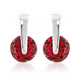 Red CZ Elegance Earrings