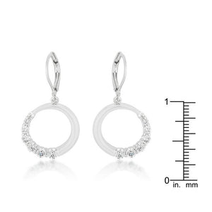 Graduated Cubic Zirconia Circle Earrings