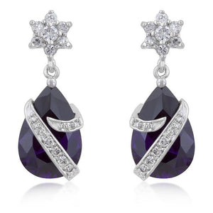 Royal Wrapped Amethyst Earrings