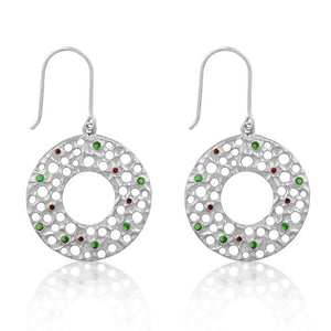 Red and Green Earrings