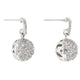 CZ Ball Dangle Earrings