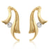 Solitaire Winged Earrings