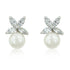 Butterfly Pearl Stud Earrings