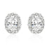 Clear Stone Estate Earrings