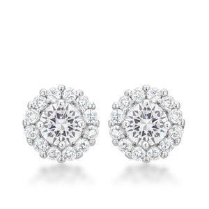 Bella Bridal Earrings in Clear