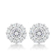 Bella Bridal Earrings in Clear