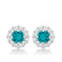 Bella Bridal Earrings in Aqua