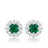 Bella Bridal Earrings in Green
