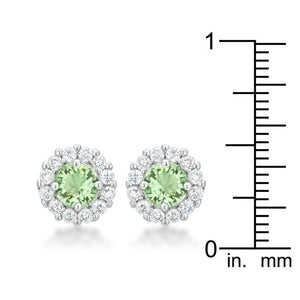 Bella Bridal Earrings in Peridot