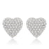 Special Pave Heart Earrings