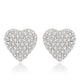 Special Pave Heart Earrings